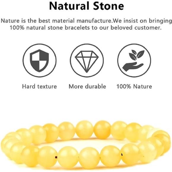 Natural Lava Rock Beads Bracelet Stretch Elastic Bracelets Adjustable Braided - Picture 3 of 6